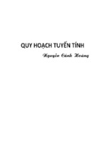 Quy hoạch tuyến tính - nguyễn cảnh hoàng - tài liệu, ebook, giáo trình, hướng dẫn