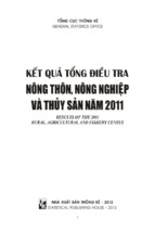 Báo cáo kết quả tổng điều tra nông thôn, nông nghiệp và thủy sản năm 2011