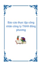 Báo cáo thực tập công nhân công ty tnhh đông phương.....