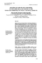 Khả năng cải thiện về khối lượng riêng và hàm lượng cellulose của keo lá liềm trong khảo nghiệm hậu thế thế hệ 1 tại cam lộ, quảng trị