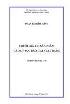 Chuỗi giá trị sản phẩm cá ngừ sọc dưa tại nha trang