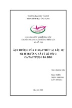ảnh hưởng của 3 loại thức ăn lên sự sinh trưởng và tỷ lệ sống cá tai tượng da beo