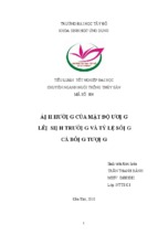 ảnh hưởng của mật độ ương lên sinh trưởng và tỷ lệ sống cá bống tượng