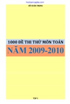 1000 đề thi thử  môn toán – hồ xuân trọng (phần 1)