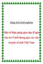 Skkn-một số biện pháp giáo dục lễ giáo cho trẻ 5 tuổi thông qua các câu truyện cổ tích việt nam
