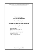 Skkn- một số biện pháp chỉ đạo nâng cao chất lượng giáo dục ở trường mầm non