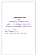 Skkn-một số biện pháp hướng dẫn trẻ 5 - 6 tuổi làm đồ dùng, đồ chơi bằng các nguyên vật liệu tự nhiên