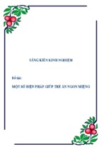 Skkn-một số biện pháp giúp trẻ ăn ngon miệng