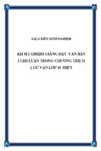 Skkn-kinh nghiệm giảng dạy những văn bản nghị luận trong chương trình ngữ văn lớp10