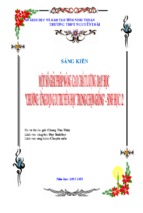Skkn-một số giải pháp nâng cao chất lượng giảng dạy chương ứng dụng di truyền học trong chọn giống – sinh học 12