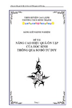 Skkn nâng cao hiệu quả ôn tập của học sinh thông qua sơ đồ tư duy