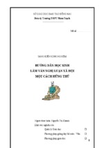 Skkn-hướng dẫn học sinh làm văn nghị luận xã hội một cách hứng thú
