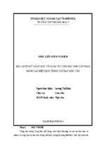 Skkn-rèn luyện kỹ năng đọc văn bản thơ cho học sinh góp phần nâng cao hiệu quả trong giờ dạy – học văn