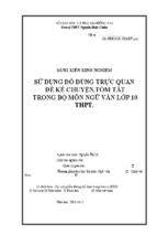 Skkn-sử dụng đồ dùng trực quan để kể chuyện, tóm tắt trong bộ môn ngữ văn lớp 10 thpt