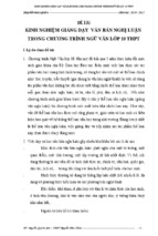 Skkn-kinh nghiệm giảng dạy  văn bản nghị luận trong chương trình ngữ văn lớp 10 thpt