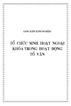 Skkn-tổ chức sinh hoạt ngoại khóa trong hoạt động tổ văn