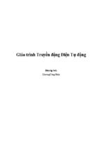 Giáo trình truyền động điện  tự động