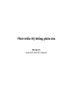 Phát triển hệ thống phân tán