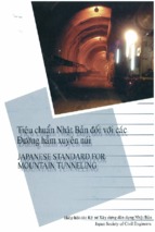 Tiêu chuẩn thiết kế hầm qua núi -  japanese standard for mountain tunneling 1996
