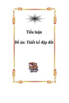 đề án thiết kế đập đất 