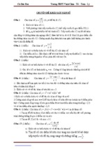 64 bài tập khảo sát hàm số và câu hỏi phụ có lời giải