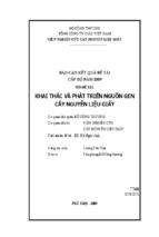 Khai thác và phát triển nguồn gen cây nguyên liệu giấy