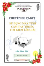 Ky thuat dung casio giai phuong trinh - bat phuong trinh vo ty