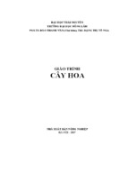 Giáo trình cây hoa