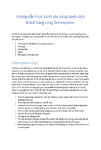 Hướng dẫn thực hành xây dựng danh sách khách hàng cùng Getresponse