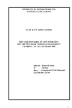 Skkn-một vài kinh nghiệm tổ chức hoạt động học tập theo nhóm trong giảng dạy lịch sử tại trung tâm gdtx - dn thành phố