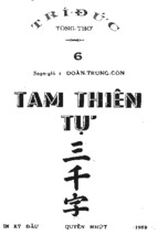 Tam thiên tự - trí đức tòng thơ 1959