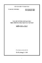 Tài liệu hướng dẫn dạy học theo phương pháp bàn tay nặn bột hóa học thcs