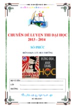 Chuyên đề số phức ôn thi đại học [lưu huy thưởng]