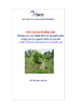 Báo cáo nghiên cứu cây cacao ở đắk lắk - những rào cản chính đối với sự phát triển trong các tộc người thiểu số tại chỗ