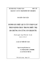 đánh giá hiệu quả cắt chọn lọc thần kinh chày trong điều trị di chứng co cứng cơ chi dưới [full]