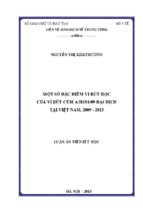 Một số đặc điểm vi rút học của vi rút cúm ah1n109 đại dịch tại việt nam, 2009 - 2013