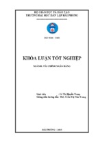 Phân tích tình hình tài chính và một số giải pháp nhằm cải thiện tình hình tài chính của công ty cổ phần nội thất 190