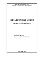 Nghiên cứu hoạt động du lịch cộng đồng tại hoa lư - ninh bình