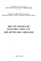 Một số chuyên đề toán chọn lọc bồi dưỡng học sinh giỏi toán thpt-nguyễn văn mậu