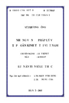 Những vấn đề pháp lý về tập đoàn kinh tế tại việt nam