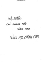 He thong cac phuong phap chung minh hinh hoc khong gian