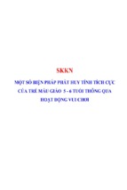 Skkn-một số biện pháp phát huy tính tích cực của trẻ mẫu giáo 5 - 6 tuổi thông qua hoạt động vui chơi