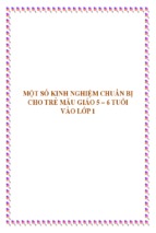 Skkn-một số kinh nghiệm chuẩn bị cho trẻ mẫu giáo 5 - 6 tuổi vào lớp 1