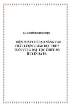 Skkn-biện pháp chỉ đạo nâng cao chất lượng giáo dục trẻ 5 tuổi vùng dân tộc thiểu số huyện sa pa