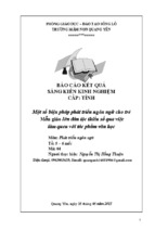 Skkn-một số biện pháp phát triển ngôn ngữ cho trẻ mẫu giáo lớn dân tộc thiểu số qua việc làm quen với tác phẩm văn học