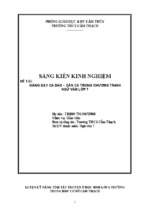 Skkn ứng dụng xây dựng hệ thống câu hỏi trắc nghiệm trong bài kiểm tra ngữ văn 9