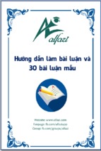 Hướng dẫn làm bài luận tiếng anh và 30 bài luận mẫu
