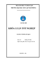 Khóa luận tốt nghiệp văn hóa du lịch nghiên cứu phát triển du lịch sinh thái khu vực hồ núi cốc thái nguyên