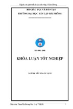 Khóa luận tốt nghiệp văn hóa du lịch nghiên cứu phát triển du lịch bền vững ở chùa hương