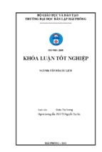 Khóa luận tốt nghiệp văn hóa du lịch nghiên cứu những điều kiện phát triển du lịch huyện giao thủy tỉnh nam định